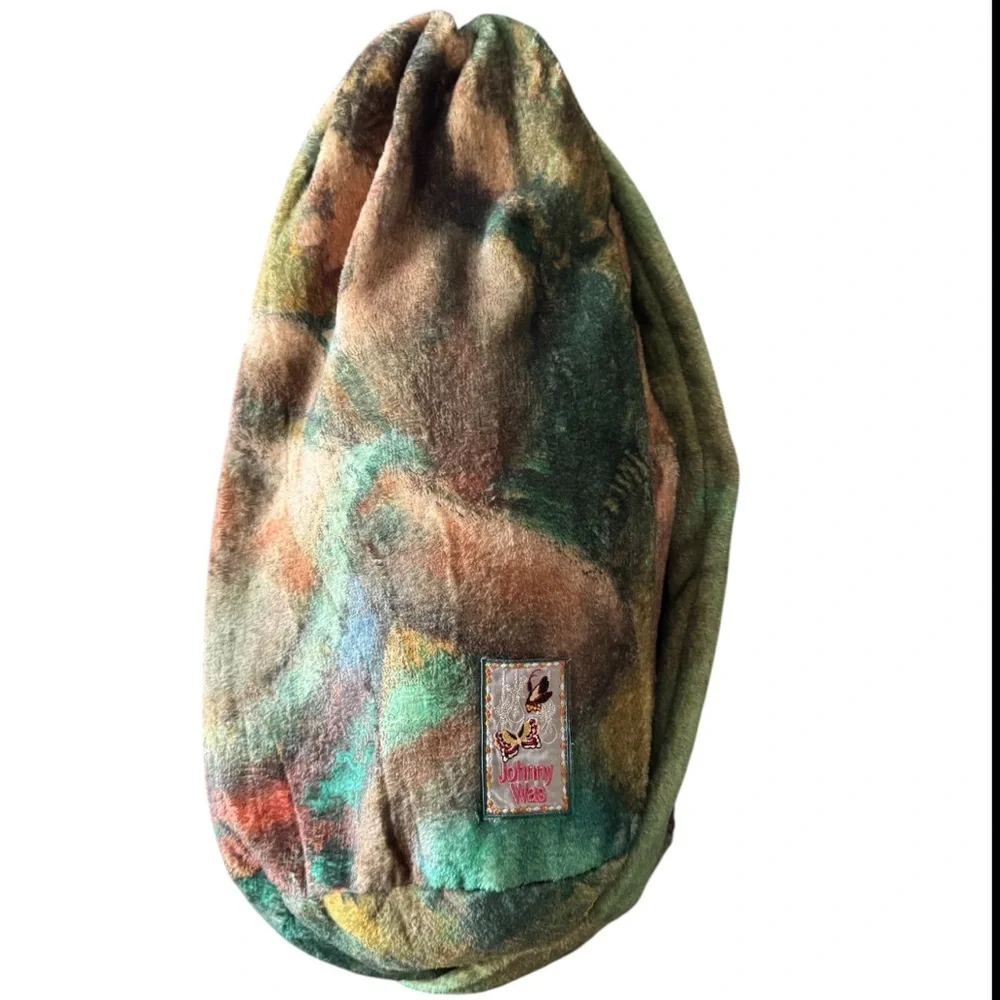 Johnny Was Laurel Canyon Degas Dancers Green Multi Velour Sling Bag Only Size OS